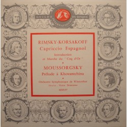 VICTOR DESARZENS capriccio espagnol/prelude à khovantchina RIMSKY-KORSAKOFF LP VG++