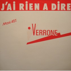 VERRONE j'ai rien a dire/tout compliquer tout MAXI 12" PROMO 1988 ARIOLA EX++