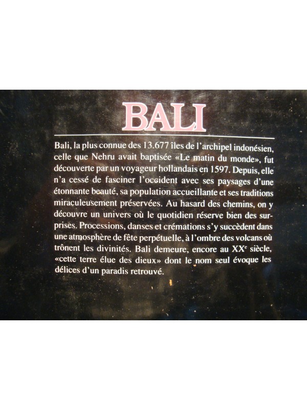 PANTHOU/LUERAS/MULLER Bali 1990 HACHETTE guides bleus PACIFIQUE EX++