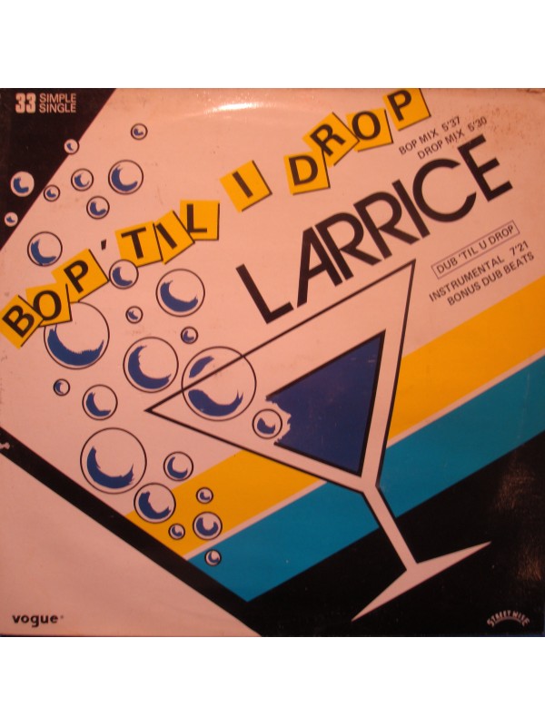 LARRICE bop til i drop/dub til u drop MAXI 12" 1984 VOGUE VG++