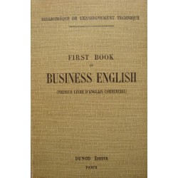 CHAMBONNAUD/TEXIER first book of business english 1920 DUNOD anglais commercial++