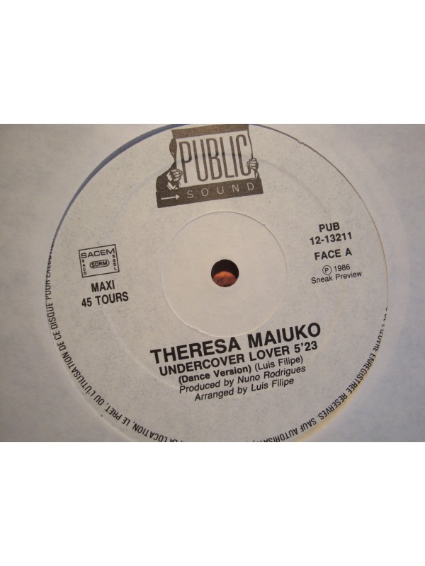 THERESA MAIUKO under cover lover (2 versions) MAXI 12" 1986 PUBLIC EX++