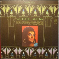ZUBIN MEHTA/NILSSON/CORELLI/BUMBRY/SERENI Aida VERDI 3LP'S box ANGEL USA VG++