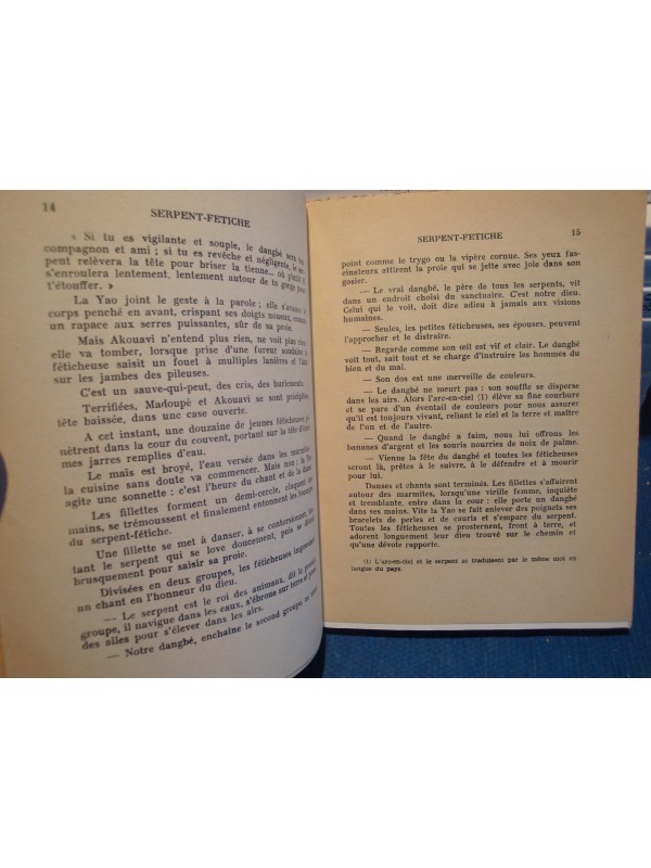 JOSEPH HUCHET serpent fétiche/tam tams/tempé 1960 missions africaines Lyon++