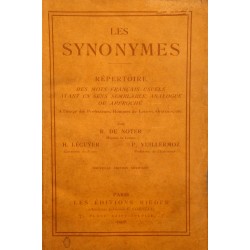 DE NOTER/LÉCUYER/VUILLERMOZ les synonymes 1928 RIEDER rare++