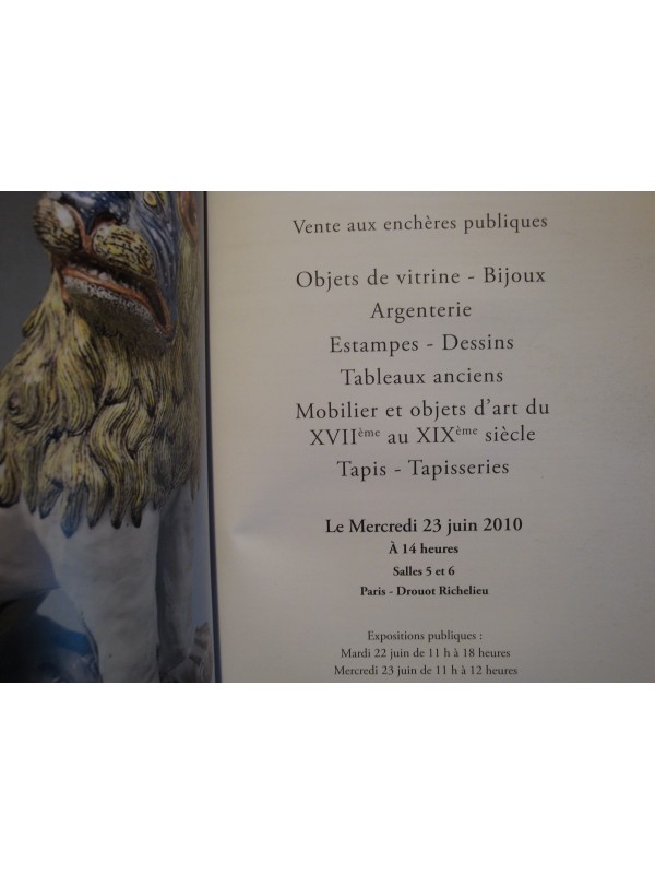 MATHIAS/RIBEYRE/FARRANDO LEMOINE catalogie 2010 DROUOT bijoux/tablaux/tapis EX++