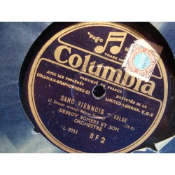 DEBROY SOMERS sang viennois/beau danube bleu - valse 78T Columbia VG++
