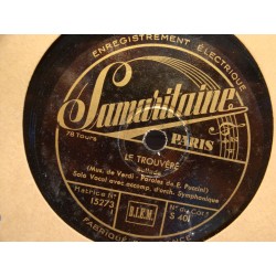 FELICIA HIZETTE j'ai perdu mon eurydice/le trouvere 78T Samaritaine VG+