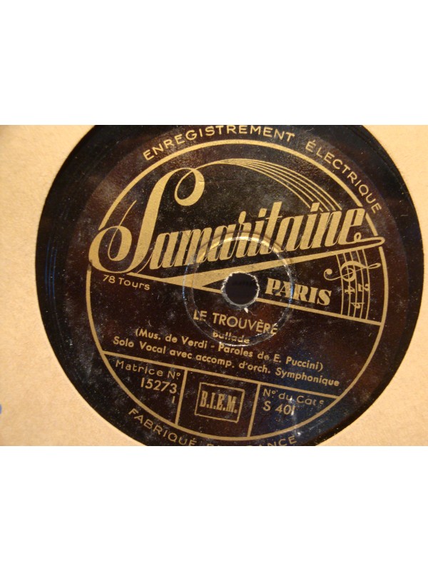 FELICIA HIZETTE j'ai perdu mon eurydice/le trouvere 78T Samaritaine VG+