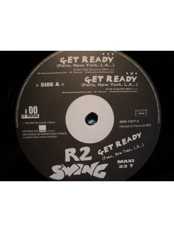 R2 SWING get ready (4 versions) MAXI 12" 1995 VG++