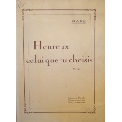 MAHO heureux celui que tu choisis - Imprimerie Nouvelle Lyonnaise - Drac - St-Ange++