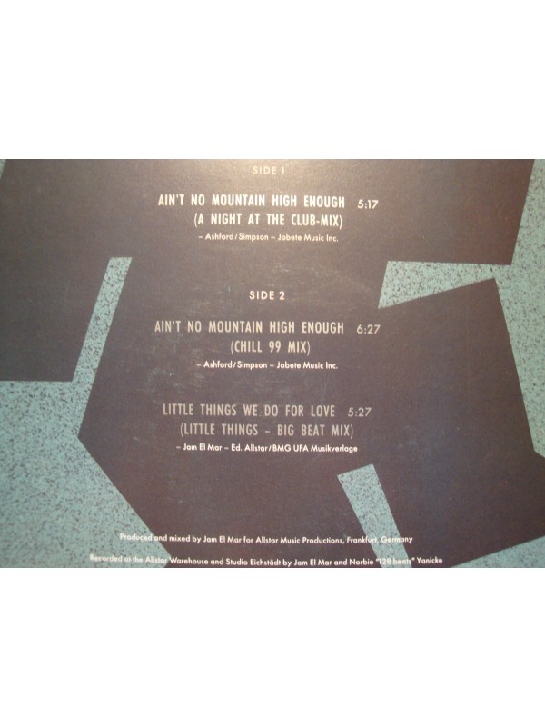 PARIS RED ain't no mountain high enough/little things we do for love MAXI 12" 1992 VG++