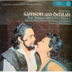 FAUSTO CLEVA/STEVENS/DEL MONACO Samson and Delilah SAINT-SAENS LP 1962 EX++