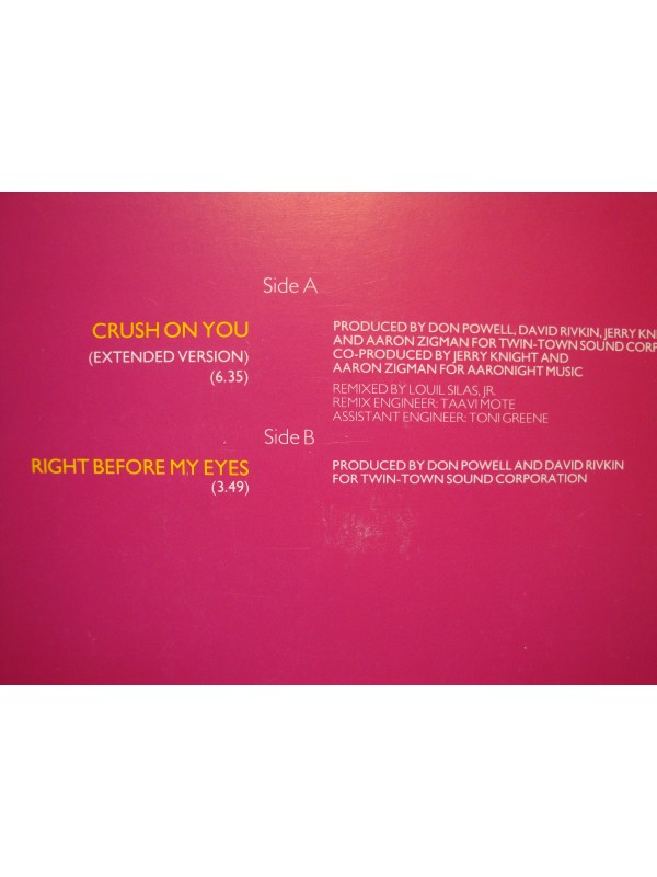 THE JETS crush on you/right before my eyes MAXI 12" 1986 MCA VG++